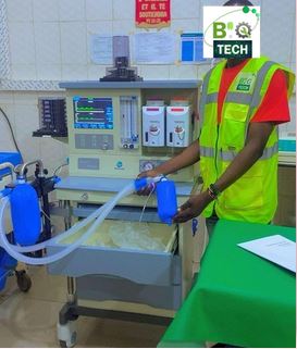 Installation d'un respirateur d'anesthésie par T-Biotech